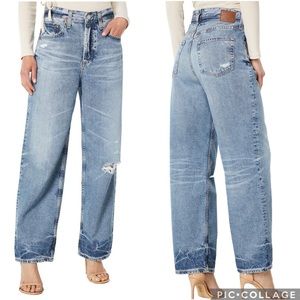 AG Adriano Goldschmied Knoxx High Rise Baggy Boyfriend Jeans 27
